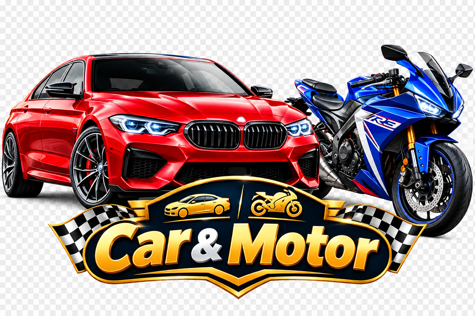Car and Motorbike